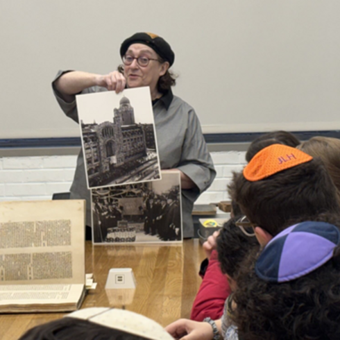 The SAR Historical Society Visits Gottesman Library